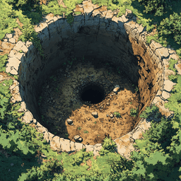 A hole in the ground