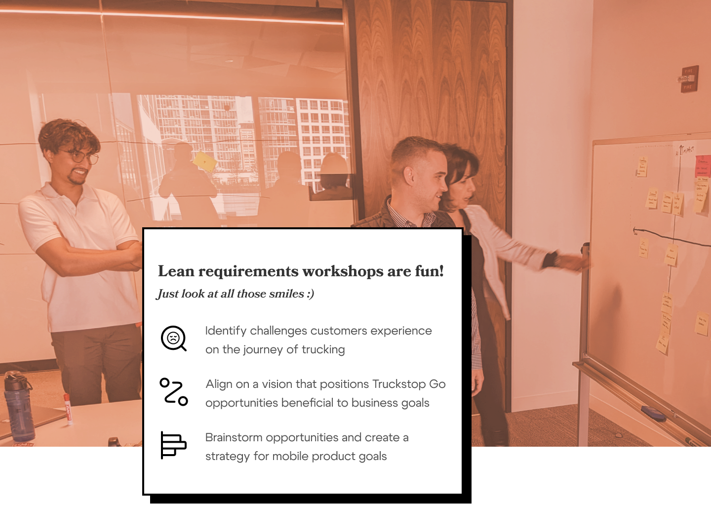 Product strategy workshop session and outcomes